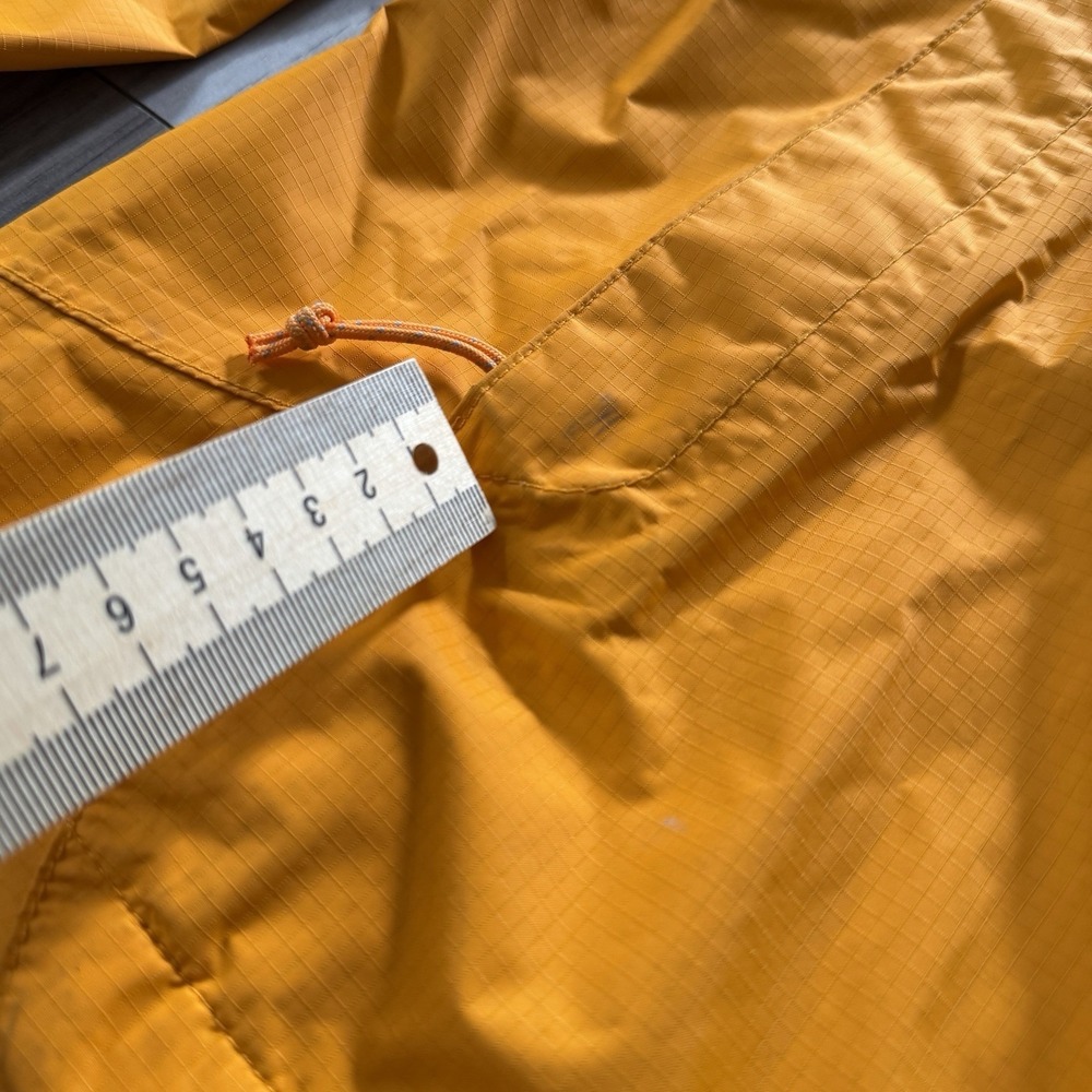 L.L.Bean Rain Jacket Womens M Yellow Hooded Trail Model Packable Shell OKBH1 - Picture 11 of 13